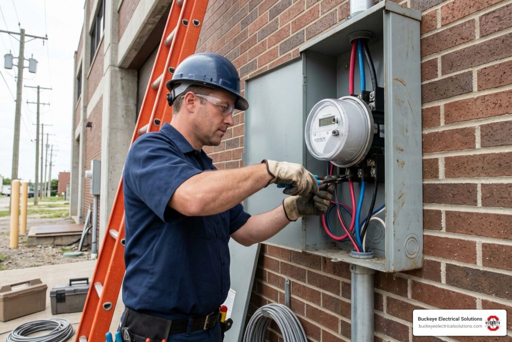 3 phase meter installation