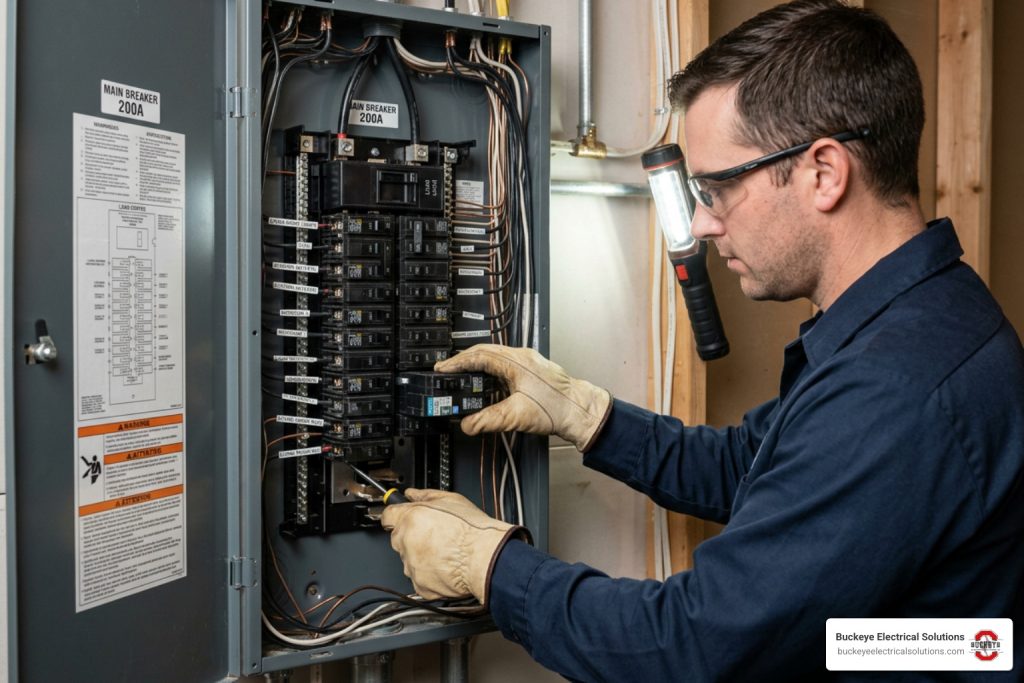 arc fault breaker installation residential electrical panel